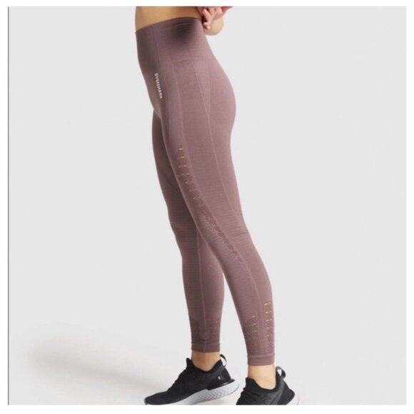 Gymshark Energy Seamless Cutout Mesh High-Rise Compression Training  Leggings XS - Picture 2 of 11